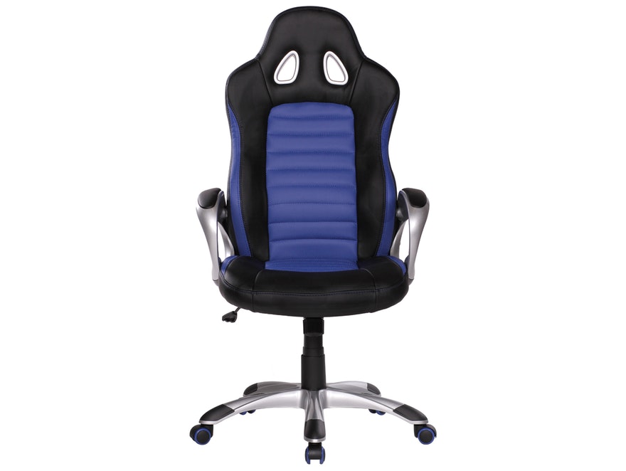 SalesFever® Schreibtischstuhl blau/schwarz Nava Racing Design 11118 - 2