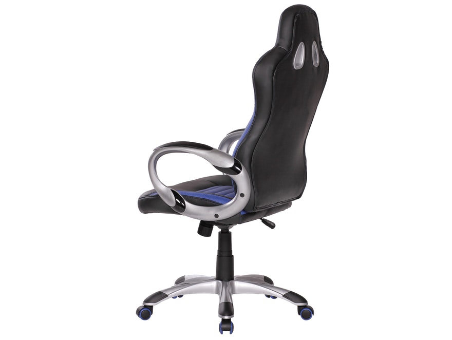 SalesFever® Schreibtischstuhl blau/schwarz Nava Racing Design 11118 - 4