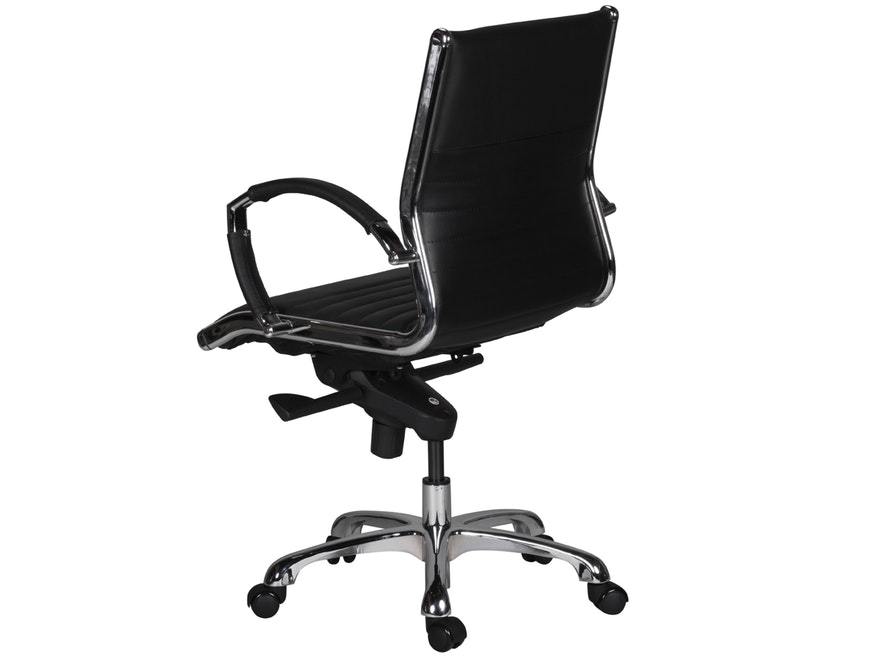 SalesFever® Schreibtischstuhl schwarz Roche 2 aus Echtleder 11131 - 4