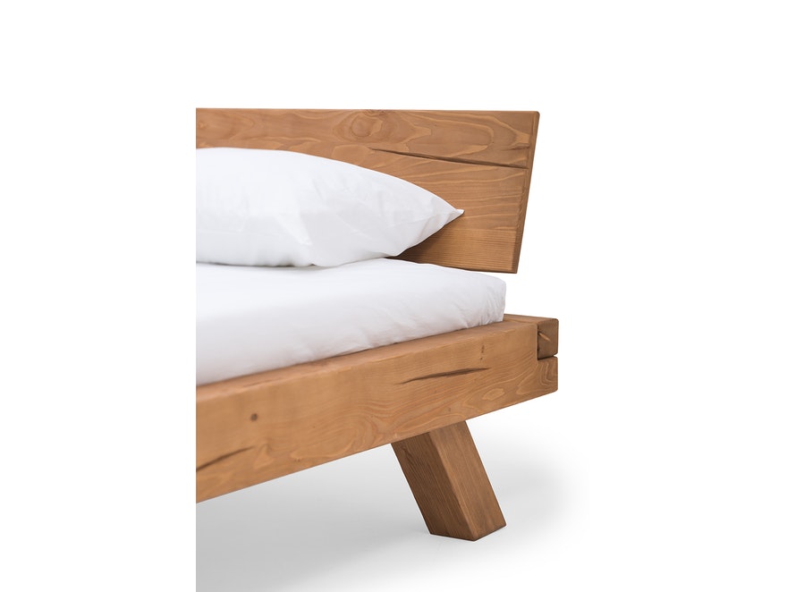 SalesFever® Balkenbett 140 x 200 cm aus massivem Fichtenholz natur MALAK 390870 - 11