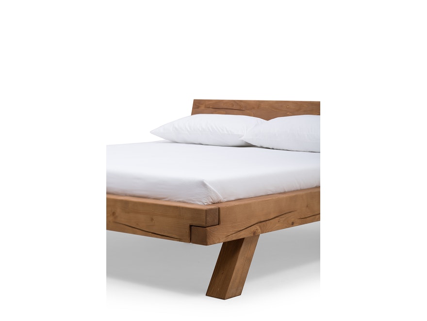 SalesFever® Balkenbett 140 x 200 cm aus massivem Fichtenholz natur MALAK 390870 - 12