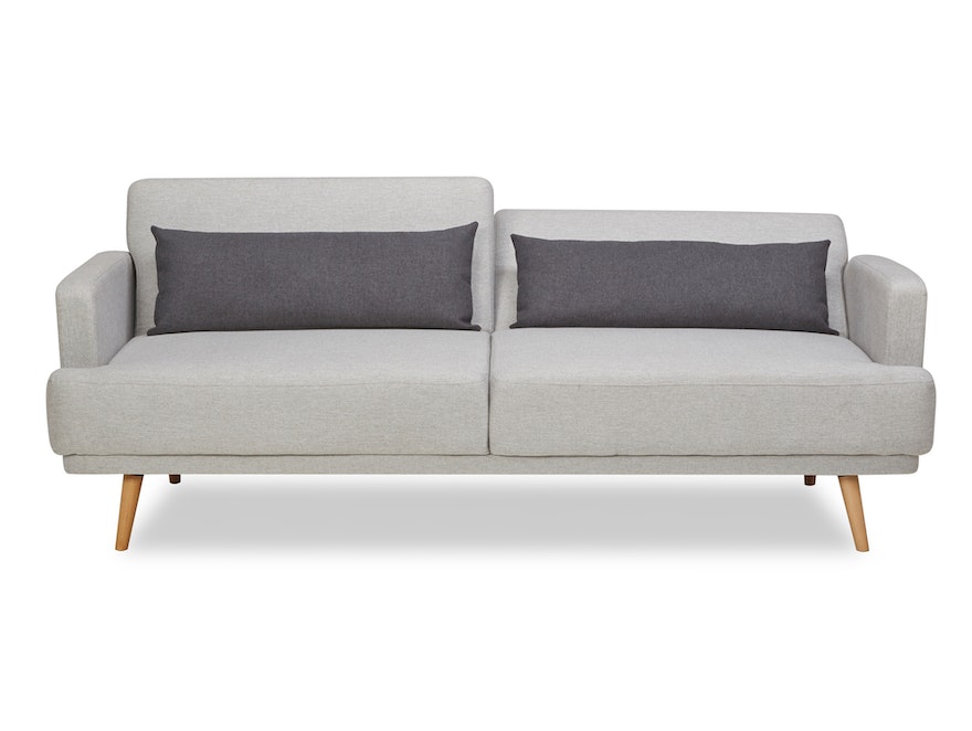 SalesFever® 3-Sitzer Sofa Webstoff Grau Olav 368527 - 12