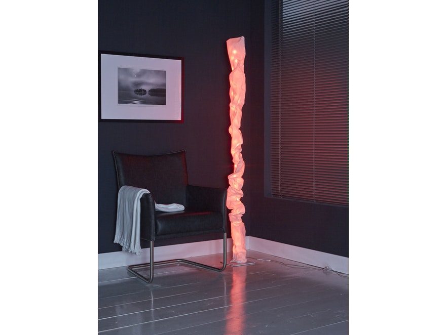 SalesFever® Stehlampe Rimula Stoffbezug dimmbar RGB LED n-7086 - 3