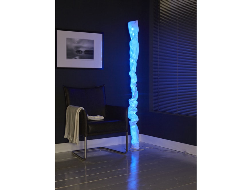 SalesFever® Stehlampe Rimula Stoffbezug dimmbar RGB LED n-7086 - 5