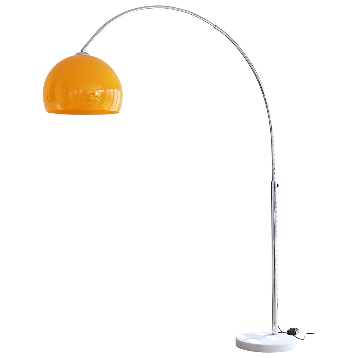 Salesfever Bogenlampe orange Big Deal mit Marmorfuß