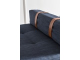 SalesFever® Relaxliege Blau Daybed aus Stoff Eiche Polstermöbel Gästebett 0n-10065-7651 Miniaturansicht - 4