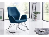 SalesFever® Schaukelstuhl blau-petrol Sessel Schaukelsessel mit Armlehnen LOLA 0n-10067-7658 Miniaturansicht - 1