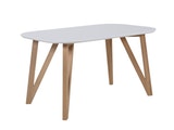 SalesFever® Esstisch 140x90 cm Aino weiß Holz stabile Beine Tisch n-1072-7667 Miniaturansicht - 1
