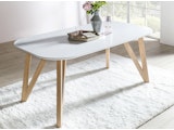 SalesFever® Esstisch  160x90 cm Weiß Holz stabile Beine Tisch AINO 0n-10072-7668 Miniaturansicht - 2
