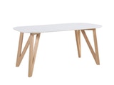 SalesFever® Esstisch 180x90 cm Aino weiß Holz stabile Beine Tisch 0n-10072-7669 Miniaturansicht - 1