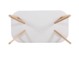 SalesFever® Esstisch 180x90 cm Weiß Holz stabile Beine Tisch AINO 0n-10072-7669 Miniaturansicht - 6