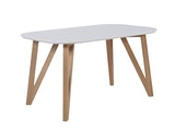 SalesFever® Esstisch 120x80 cm Aino weiß Holz stabile Beine Tisch 391334 Miniaturansicht - 1