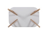 SalesFever® Esstisch 120x80 cm Aino weiß Holz stabile Beine Tisch 391334 Miniaturansicht - 6