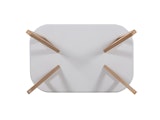 SalesFever® Esstisch 120x80 cm Weiß Holz stabile Beine Tisch AINO 391334 Miniaturansicht - 6