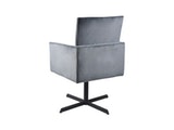 SalesFever® Esszimmerstuhl silbergrau mit Armlehnen Stoff Esszimmer Sessel GOLIA 13630 Miniaturansicht - 6
