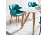 SalesFever® Tischgruppe petrol 180 x 90 cm Aino 5tlg. Tisch & 4 Stühle 13822 Miniaturansicht - 3