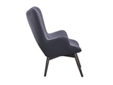 SalesFever® Skandinavischer anthrazit Sessel mit Armlehnen aus Webstoff Aksel 13729 Miniaturansicht - 4
