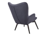 SalesFever® Skandinavischer anthrazit Sessel mit Armlehnen aus Webstoff Aksel 13729 Miniaturansicht - 5