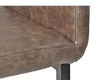 SalesFever® Baumkantentisch Essgruppe Stühle dunkelbraun 160 cm massiv COGNAC 5tlg GAIA 13890 Miniaturansicht - 14