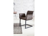 SalesFever® Baumkantentisch Essgruppe Stühle dunkelbraun 160 cm massiv COGNAC 5tlg GAIA 13890 Miniaturansicht - 7