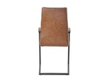 SalesFever® Baumkantentisch Stühle hellbraun 160 cm massiv COGNAC 5tlg GIADA 13914 Miniaturansicht - 10