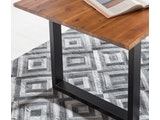 SalesFever® Baumkantentisch Essgruppe Stühle dunkelbraun 180 cm massiv COGNAC 5tlg ALESSIA 13946 Miniaturansicht - 5
