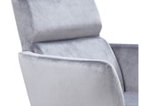 SalesFever® Sessel Anthrazit mit Armlehnen Samtstoff Relaxsessel YLVA 13999 Miniaturansicht - 6