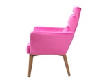 SalesFever® Sessel Fuchsia mit Armlehnen Samtstoff Relaxsessel YLVA 14000 Miniaturansicht - 4