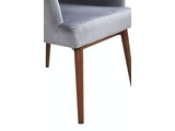 SalesFever® Sessel Anthrazit mit Armlehnen Samtstoff Holzbeine LIVIA 14003 Miniaturansicht - 5
