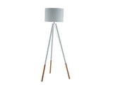 SalesFever® Stilvolle Weiß / Eiche Stehlampe Tripod 13591 Miniaturansicht - 1