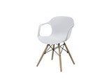 SalesFever® Esszimmerstuhl Weiß aus Kunststoff mit Armlehnen Darian 3644/52 Miniaturansicht - 1