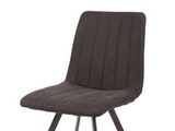 SalesFever® Esszimmerstuhl Anthrazit aus Textil und Vierkant Gestell Diego 3694/45 Miniaturansicht - 3