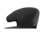 SalesFever® Esszimmerstuhl Stahlgrau Textil mit runder Rückenlehne und Eichengestell Finn-Luca 4532/48R Miniaturansicht - 5