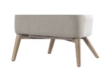 SalesFever® Sessel Lehm aus Textil mit Armlehnen und Eichengestell Valentin 4540/61R Miniaturansicht - 4