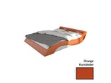 Innocent® Polsterbett 160x200 cm orange weiß Doppelbett LED Beleuchtung MAVANI 386255 Miniaturansicht - 1