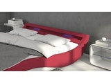 Innocent® Polsterbett 180x200 cm rot weiß Doppelbett LED Beleuchtung MAVANI 12600 Miniaturansicht - 4