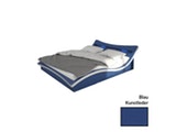 Innocent® Polsterbett 180x200 cm blau weiß Doppelbett LED Beleuchtung MAGARI 12374 Miniaturansicht - 1