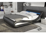 Innocent® Polsterbett 160x200 cm schwarz weiß Doppelbett LED Beleuchtung BELLUGIA n-7050-4803 Miniaturansicht - 1
