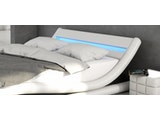 Innocent® Polsterbett 140x200 cm weiß schwarz Doppelbett LED Beleuchtung BELLUGIA 12139 Miniaturansicht - 4