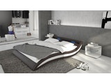 Innocent® Polsterbett 180x200 cm braun weiß Doppelbett LED Beleuchtung ACCENTOX 12597 Miniaturansicht - 2