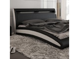 Innocent® Polsterbett 160x200 cm schwarz weiß Doppelbett LED MANGUSTA 10675 Miniaturansicht - 4