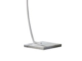 SalesFever® Stehlampe Weiß mit Marmorsockel Bogenlampe mit Stoffschirm und square Fuß LEVI 374634 Miniaturansicht - 5