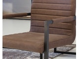 SalesFever® Baumkantentisch Stühle buffalo braun 200 cm massiv COGNAC 5tlg ALESSIA 381618 Miniaturansicht - 8