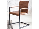SalesFever® Baumkantentisch Stühle hellbraun 200 cm massiv COGNAC 5tlg ALESSIA 381649 Miniaturansicht - 7