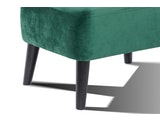 SalesFever® Polsterhocker seegrün Fußhocker Retro aus Samt Calypso 387870 Miniaturansicht - 3