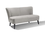 SalesFever® Sofa grau 2-Sitzer Sitzbank Retro aus Samt Calypso 387955 Miniaturansicht - 1