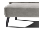 SalesFever® Sofa grau 2-Sitzer Sitzbank Retro aus Samt Calypso 387955 Miniaturansicht - 4