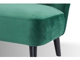 SalesFever® Sofa seegrün 2-Sitzer Sitzbank Retro aus Samt Calypso 387962 Miniaturansicht - 5