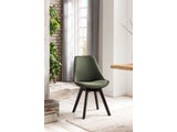 SalesFever® Esszimmerstuhl grün 2er Set Stoff mit Steppung und Sitzkissen Cleo 389850 Miniaturansicht - 2
