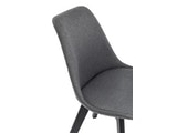 SalesFever® Esszimmerstuhl grau 2er Set Stoff mit Steppung und Sitzkissen Cleo 389867 Miniaturansicht - 8